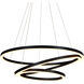 Tania Trio 31.5 inch Black Chandelier Ceiling Light