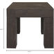 Evander 22 X 22 inch Rustic Brown End Table