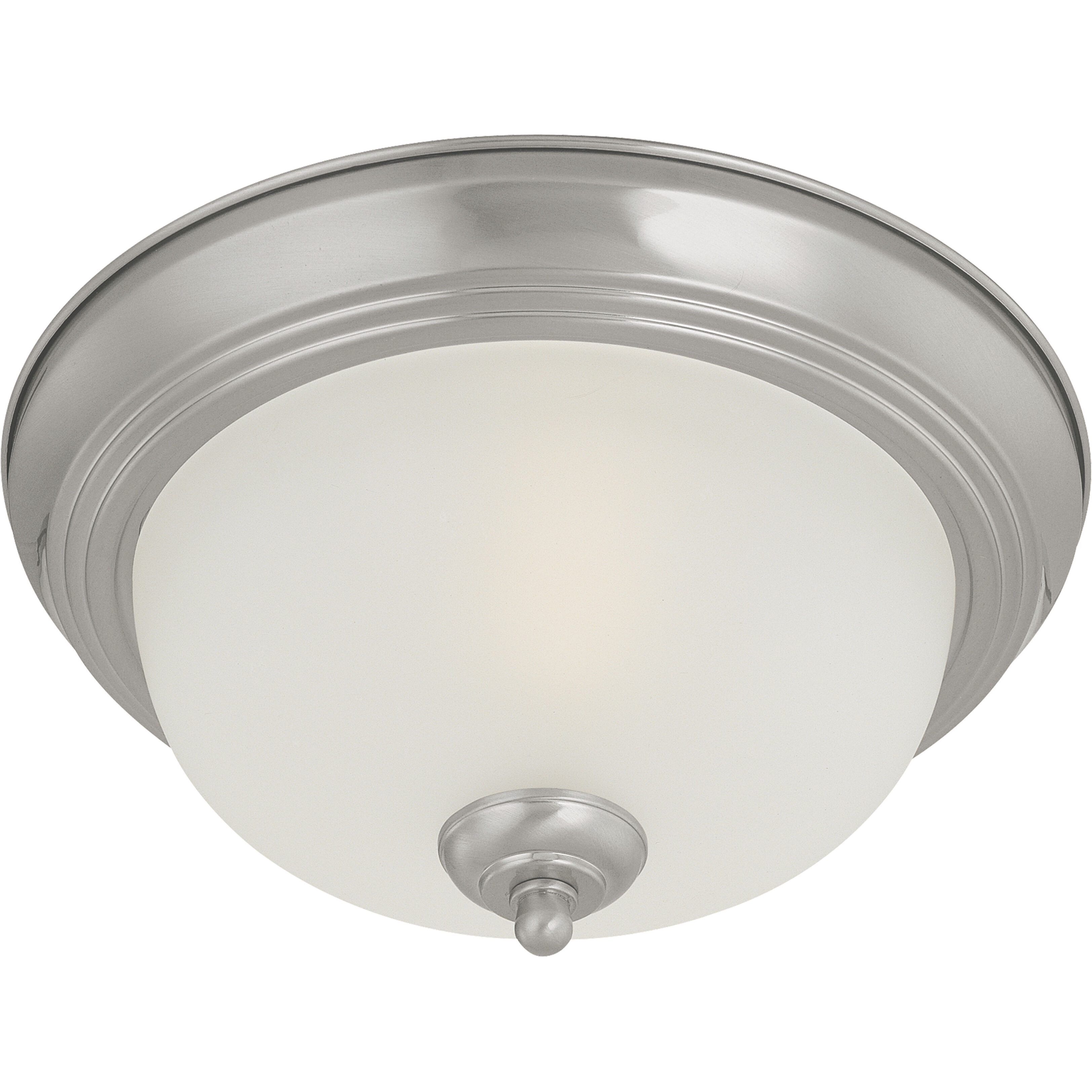 Harmony 1 Light 12 inch Brushed Nickel Flush Mount Ceiling Light
