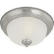 Harmony 1 Light 12 inch Brushed Nickel Flush Mount Ceiling Light