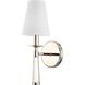 Baxter Sconce Wall Light in Polished Nickel
