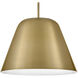 Madi LED 16 inch Lacquered Brass Pendant Ceiling Light