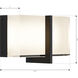High Rise LED 8.5 inch Dark Matte Black Bath Bar Wall Light