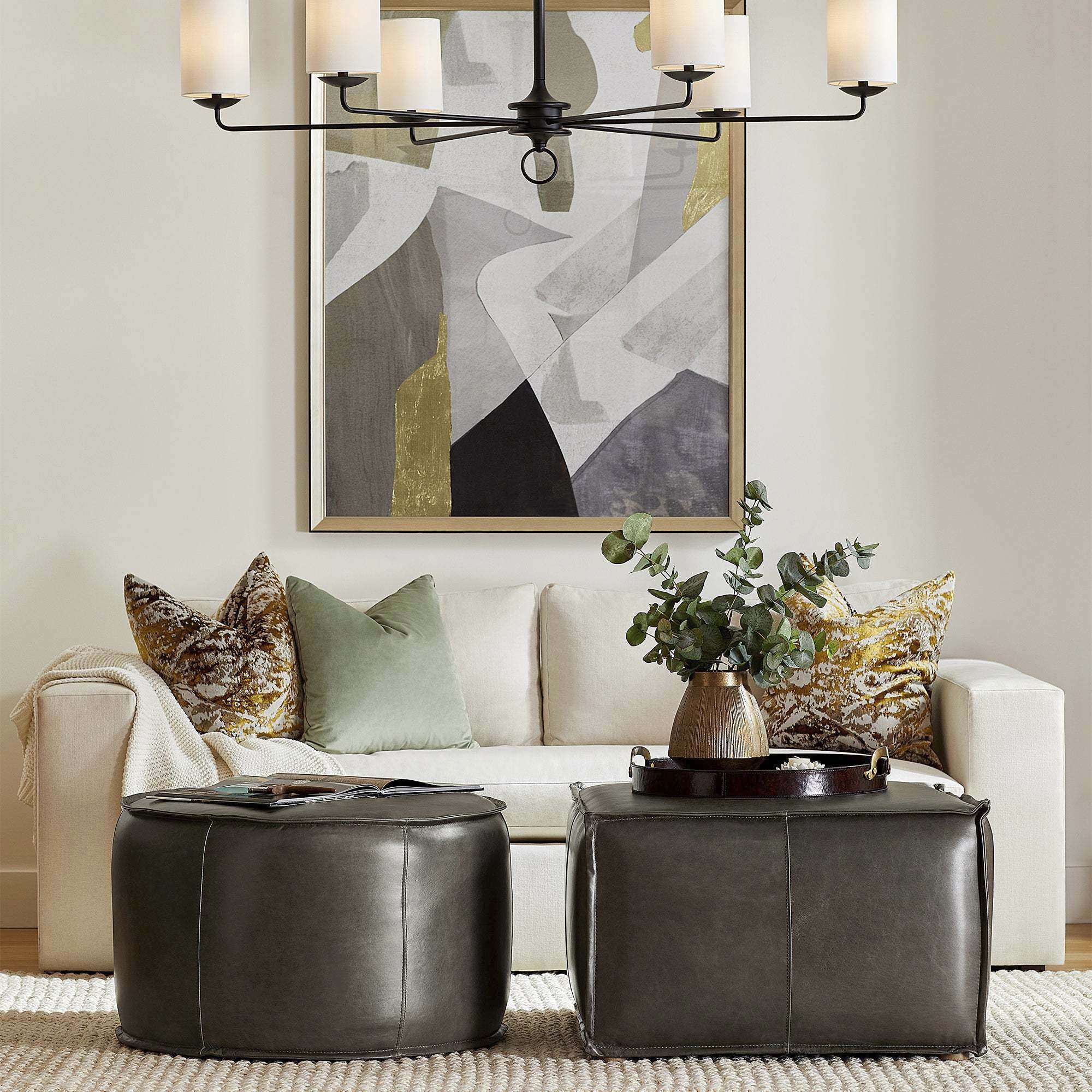 Ginevra 6 Light 62 inch Black Chandelier Ceiling Light