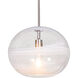 Geno 1 Light Satin Nickel Pendant Ceiling Light