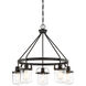 Jaxon 5 Light 28 inch Oil Rubbed Bronze Chandelier Ceiling Light