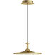 Alora Mood Issa LED 12 inch Brushed Gold Pendant Ceiling Light