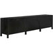 Weston 117 X 20.5 inch Hand Rubbed Black with Light Brown Sideboard, Extra Large