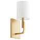Tempo 1 Light 5 inch Aged Brass Wall Sconce Wall Light