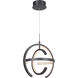 Dolby LED 13.75 inch Matte Black Pendant Ceiling Light