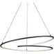 Twist Pendant Ceiling Light in Black