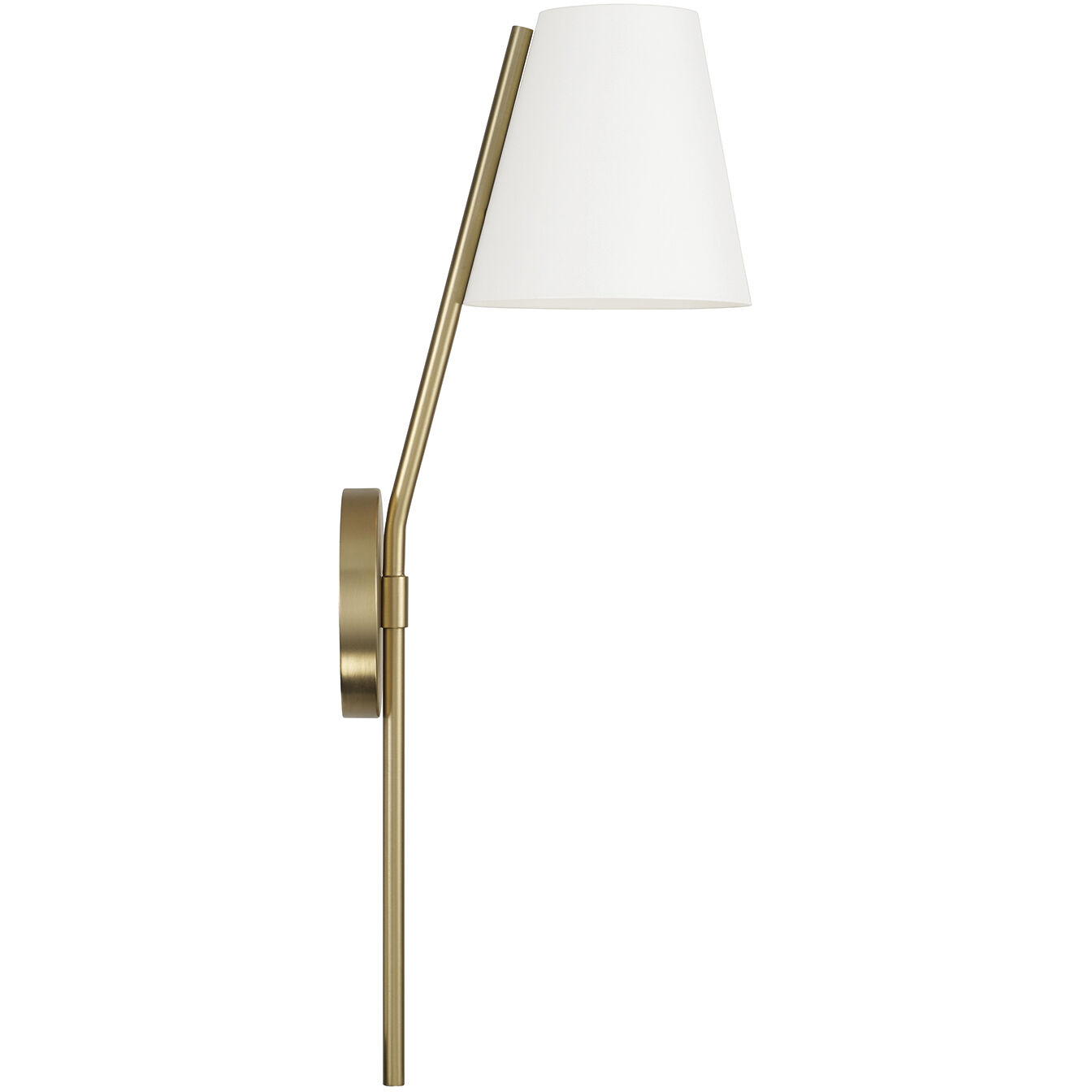 Cami 1 Light 6.25 inch Aged Brass and White Sconce Wall Light