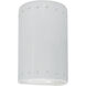 Ambiance Cylinder LED 5.75 inch Gloss White Wall Sconce Wall Light, Small