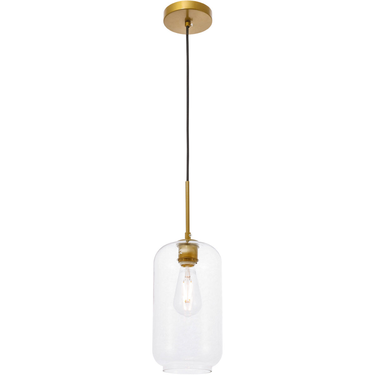Collier 1 Light 6.1 inch Brass Pendant Ceiling Light