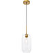 Collier 1 Light 6.1 inch Brass Pendant Ceiling Light