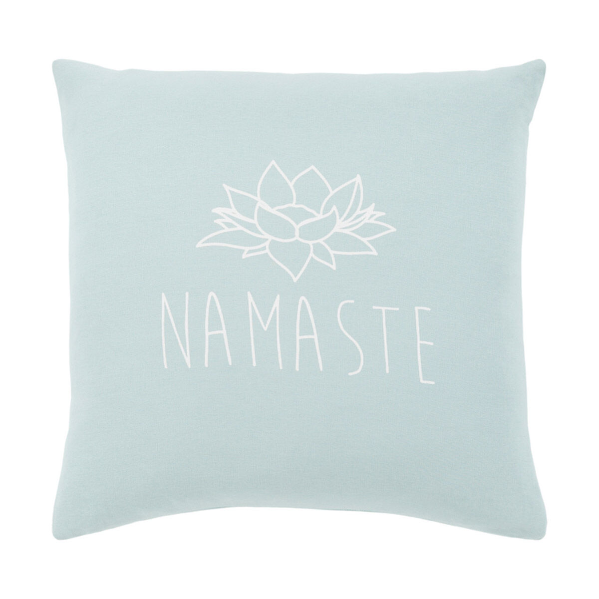 Motto 20 X 20 inch Pale Blue Pillow Kit, Square