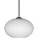 Lasso 1 Light Black Cord Pendant Ceiling Light