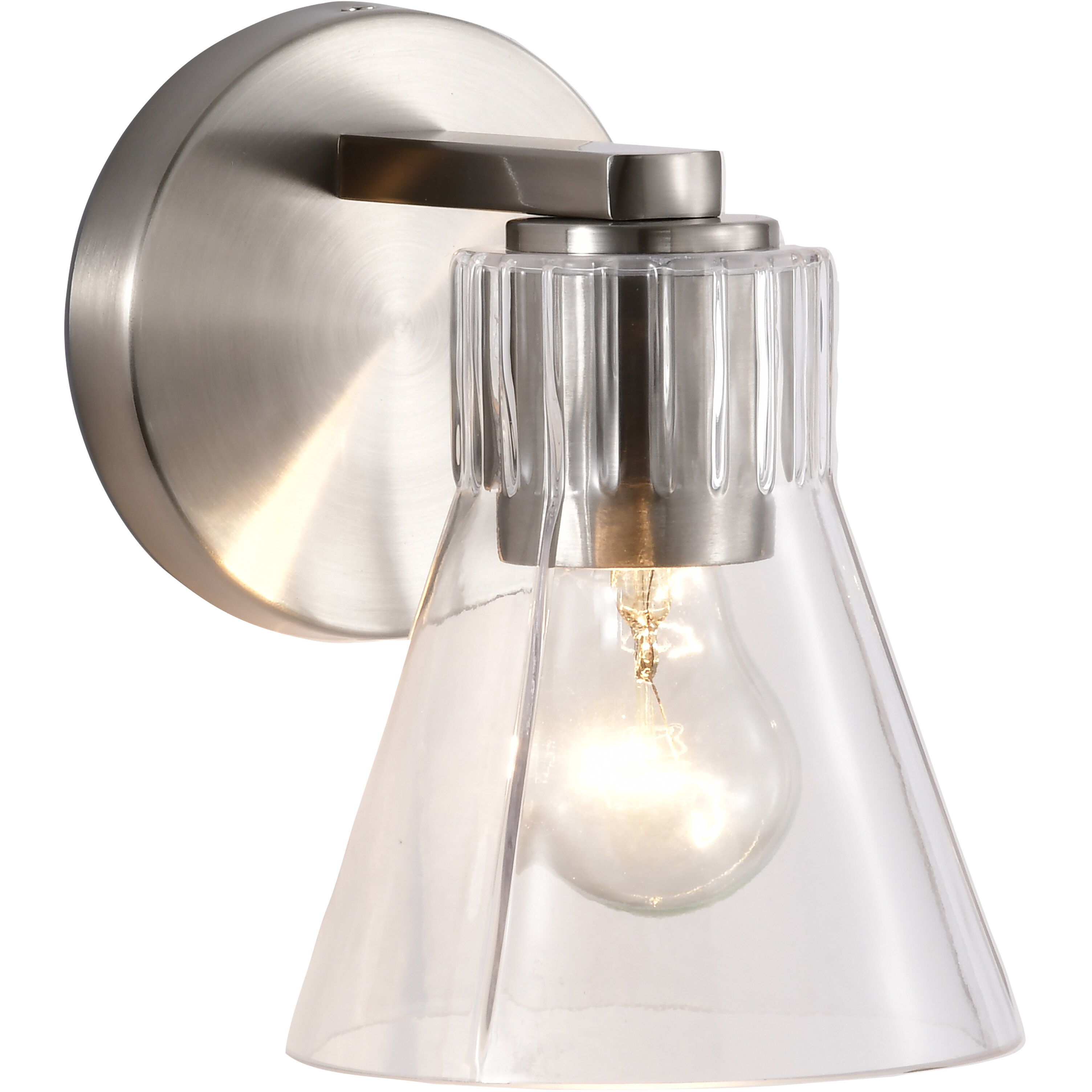 Gianna 5.5 inch Brushed Nickel Vanity Wall Light
