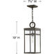 Open Air Porter 1 Light 7.5 inch Oil Rubbed Bronze Outdoor Hanging Lantern in Non-LED, Estate Series