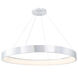 Corso LED 52.5 inch Brushed Aluminum Pendant Ceiling Light, dweLED