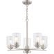Park Ridge 5 Light 21 inch Satin Nickel Chandelier Ceiling Light