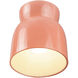 Radiance Collection 1 Light 7.5 inch Gloss Blush Flush Mount Ceiling Light