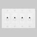 4G Toggle 120-277 White Light Switch