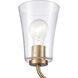 Emily Vanity Light Wall Light in Brushed Gold