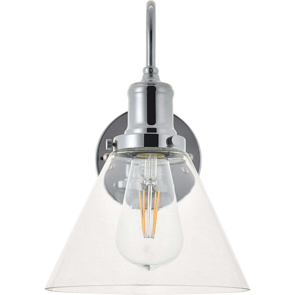 Histoire 1 Light 8 inch Chrome Wall Sconce Wall Light