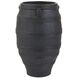 Chicago Matte Black Outdoor Planter, Large