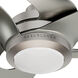 Inez 60 inch Brushed Nickel with Matte Nickel Blades Outdoor Ceiling Fan