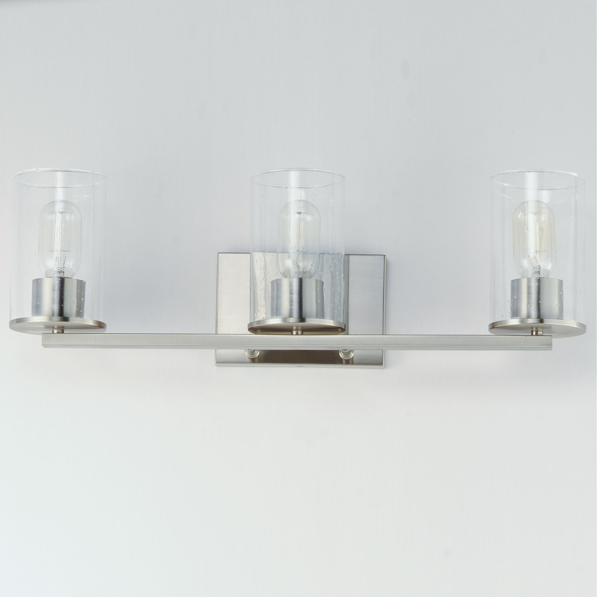 Sleek 3 Light 24 inch Satin Nickel Bath Vanity Wall Light