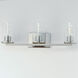 Sleek 3 Light 24 inch Satin Nickel Bath Vanity Wall Light