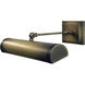 Steamer 50 watt 16 inch Antique Brass with Mahogany Bronze accents Picture Light Wall Light in Antique Brass/Mahogany Bronze, Direct Wire