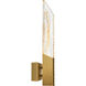 Petra LED 4.7 inch Brass Wall Light