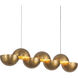 Void 41 inch Vintage Brass Linear Pendant Ceiling Light