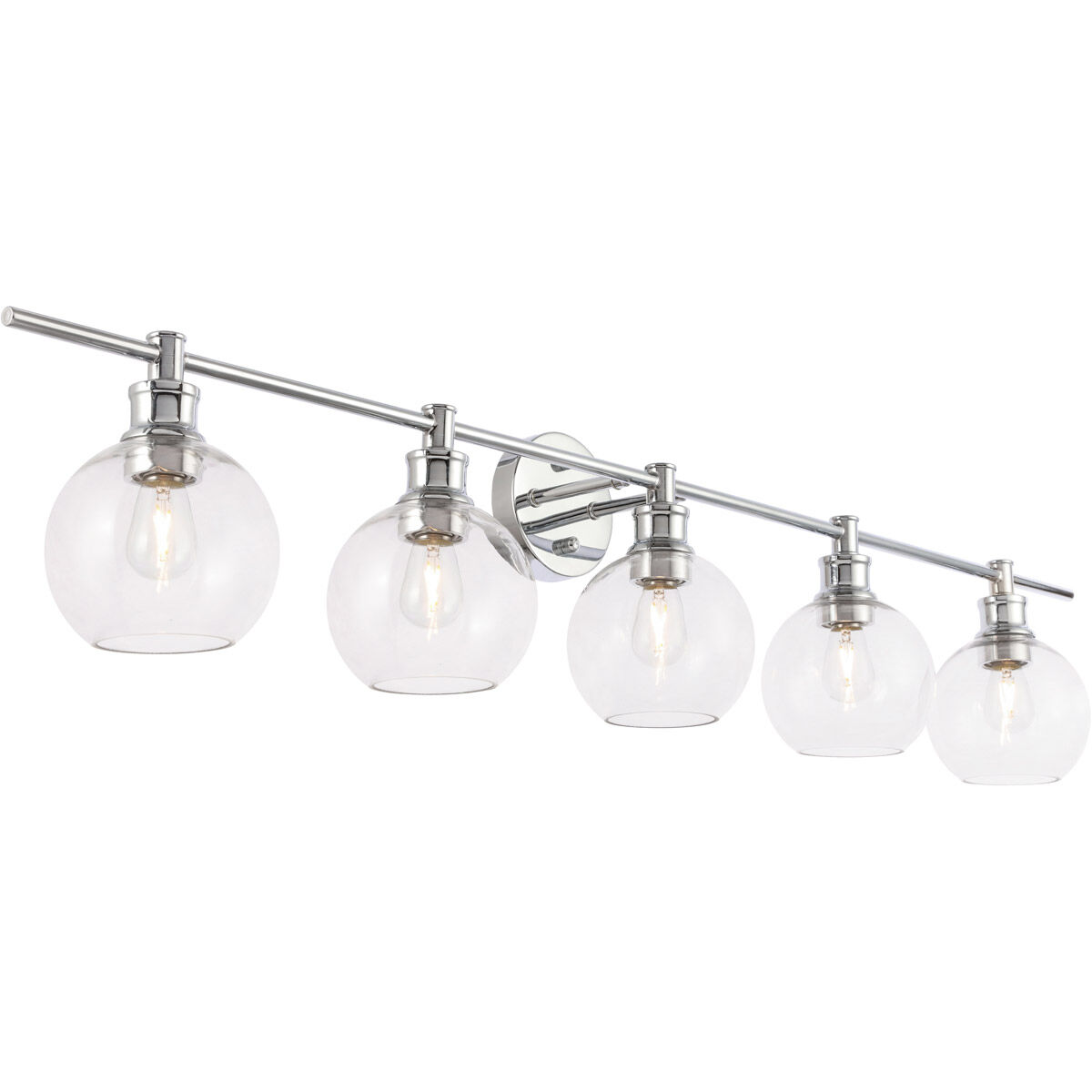 Collier 5 Light 47 inch Chrome Wall sconce Wall Light