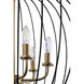Nico 6 Light 24 inch Carbon and Havana Gold Pendant Ceiling Light
