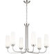 Truby 6 Light 29.25 inch Polished Nickel Chandelier Ceiling Light, Medium
