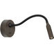 Lucca 17.13 inch Bronze Interior Reading Light Wall Light