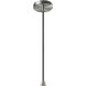 Radiance Collection LED 11.75 inch Pewter Green with Brushed Nickel Pendant Ceiling Light
