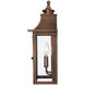 St. Charles 2 Light 17 inch Copper Patina Exterior Wall Mount 