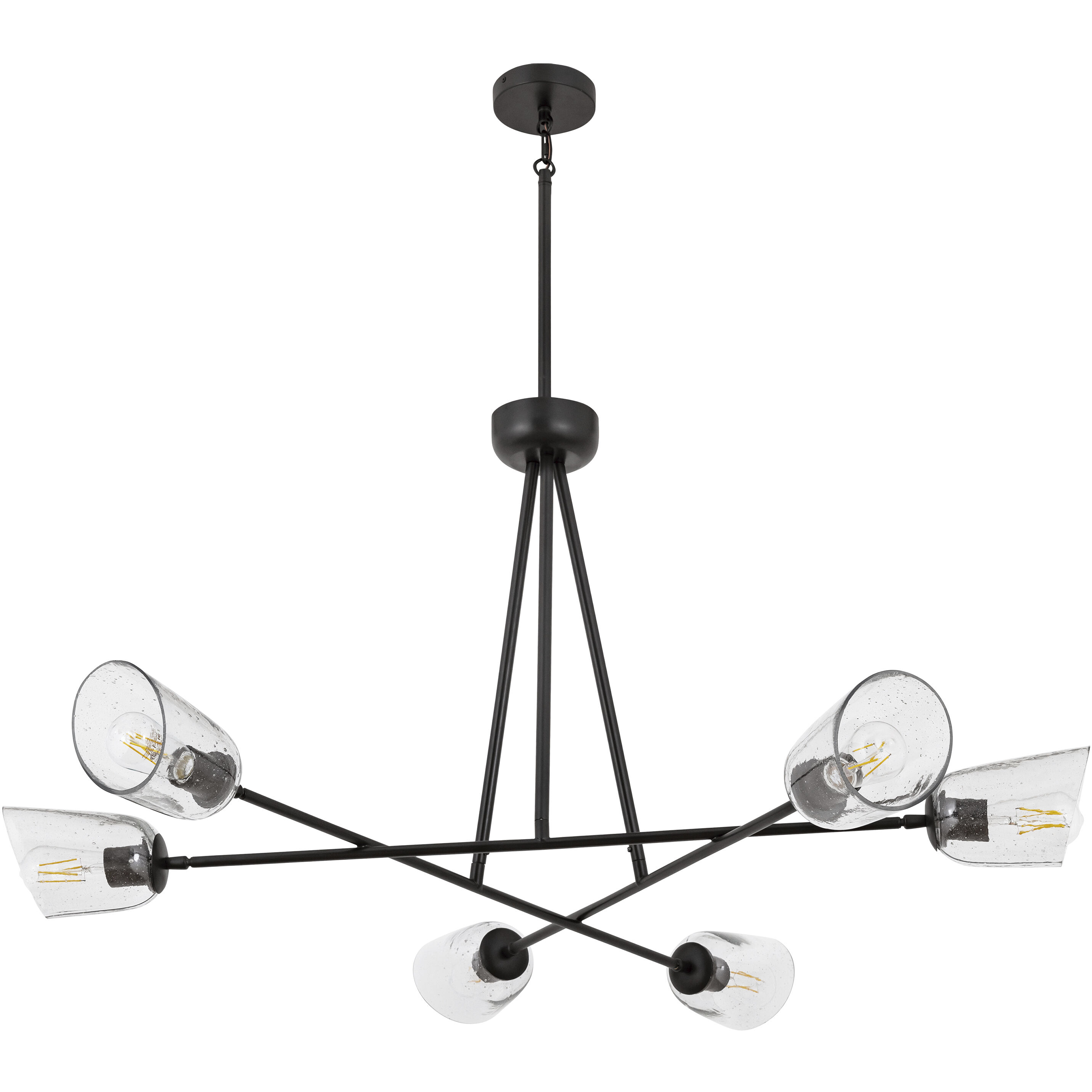 Keppe 6 Light 48 inch Dark Bronze Chandelier Ceiling Light