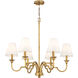 Cheshire 31.25 inch 60.00 watt Vintage Gold Chandelier Ceiling Light