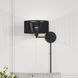 Acordia 17 inch 40.00 watt Black Swing Arm Wall Lamp Wall Light