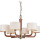 Gallery Huxley 6 Light 34.6 inch Vintage Brass Chandelier Ceiling Light, Gallery Collection