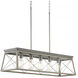 Briarwood 5 Light 38 inch Galvanized Linear Chandelier Ceiling Light