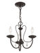 Mirabella 3 Light 15 inch English Bronze Chandelier Ceiling Light