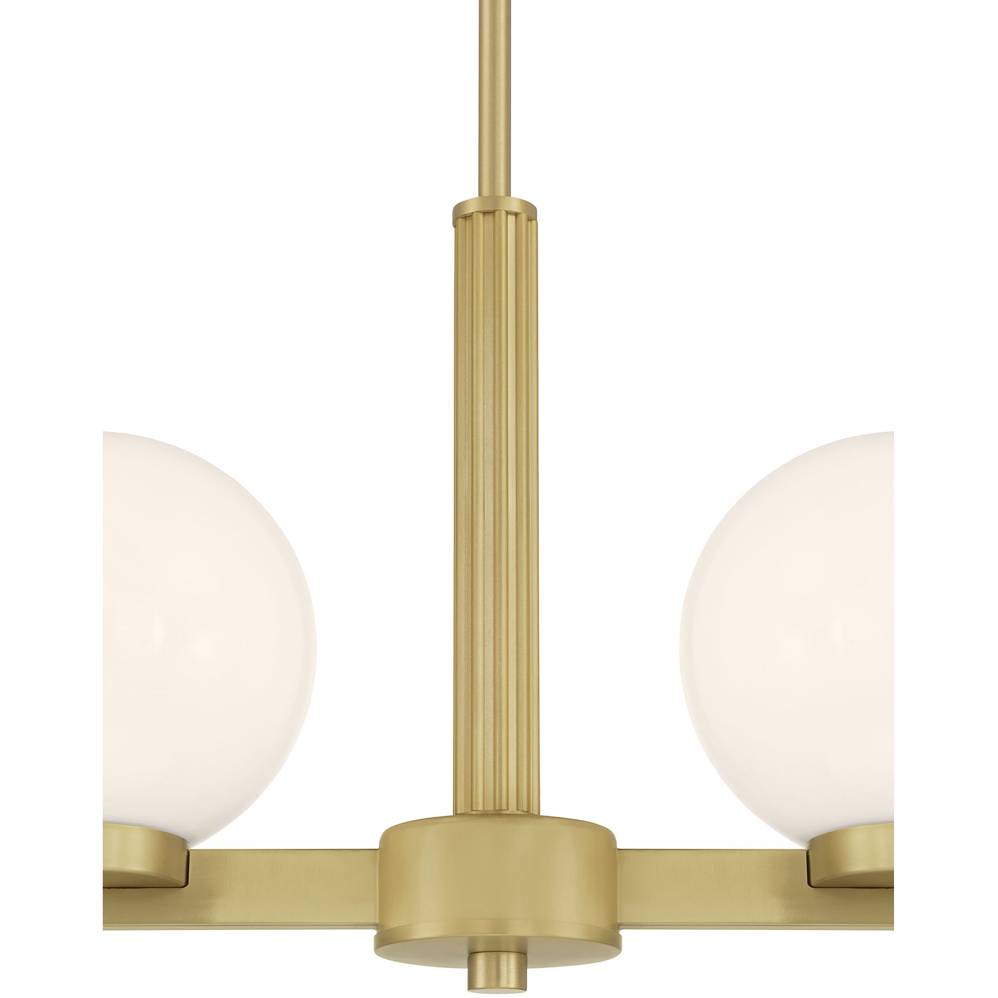 Ardeva 4 Light 36 inch Vintage Brass Linear Chandelier Ceiling Light