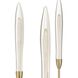 Calle LED 28 inch Brass Chandelier Ceiling Light